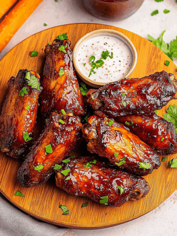 Air Fryer BBQ Chicken Wings
