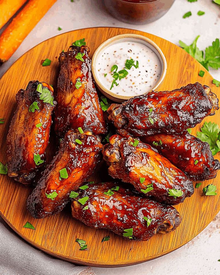 Air Fryer BBQ Chicken Wings