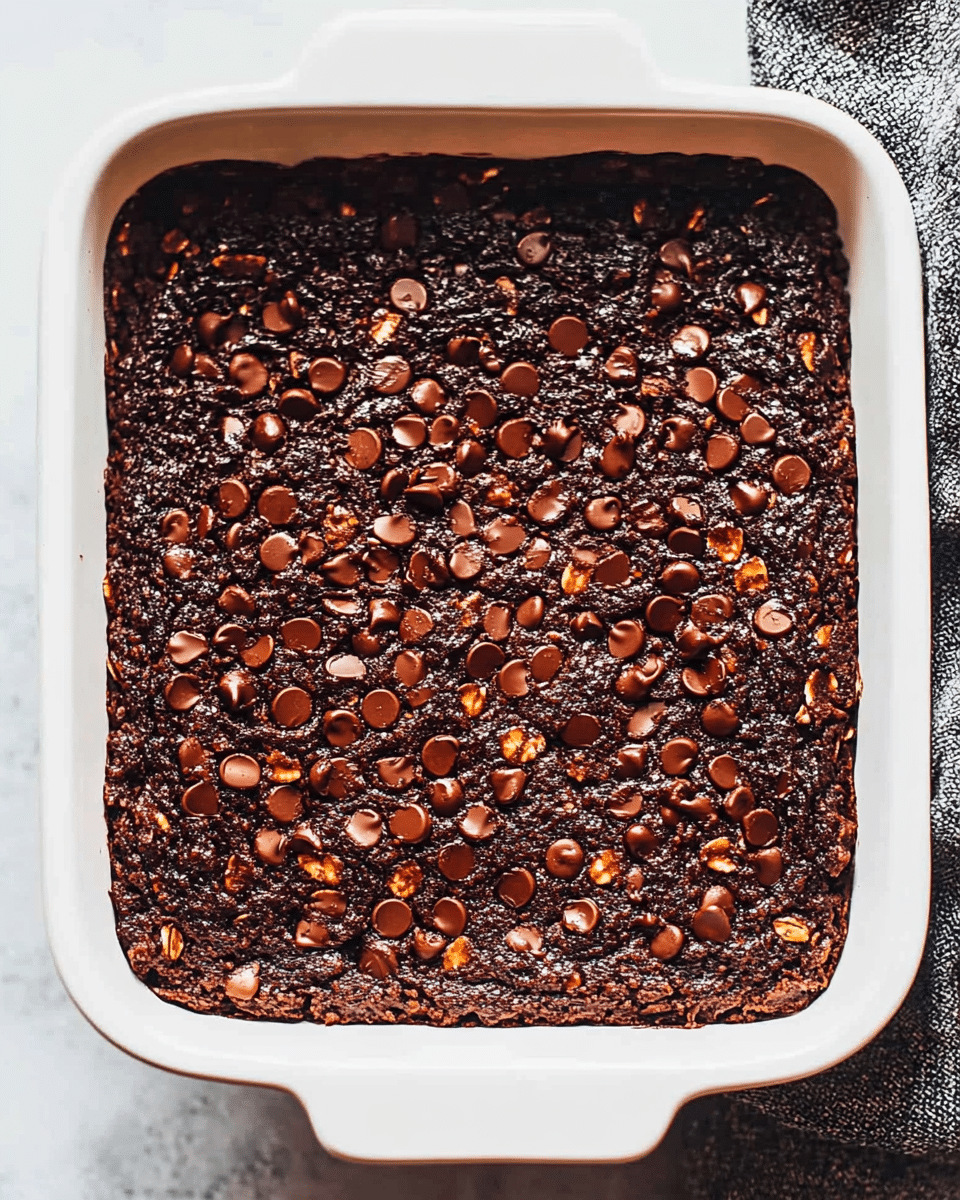 Brownie Chocolate Baked Oats