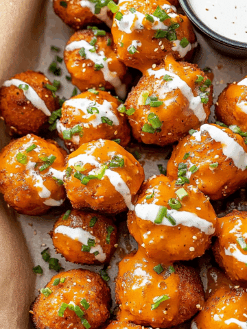 Buffalo Cauliflower Meatballs