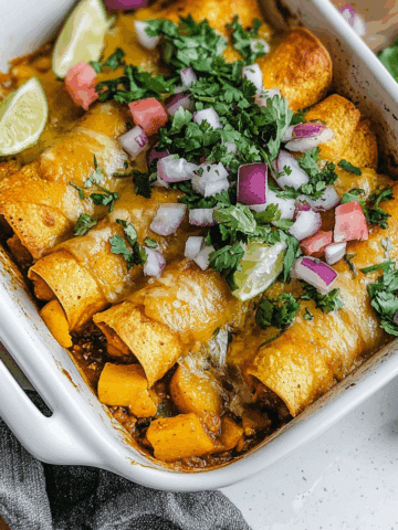 Easy Butternut Squash Enchiladas