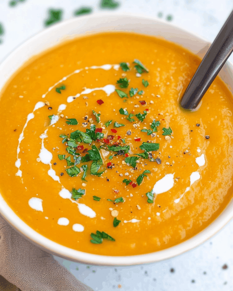 Instant Pot Carrot Soup with Ginger and Coconut Milk