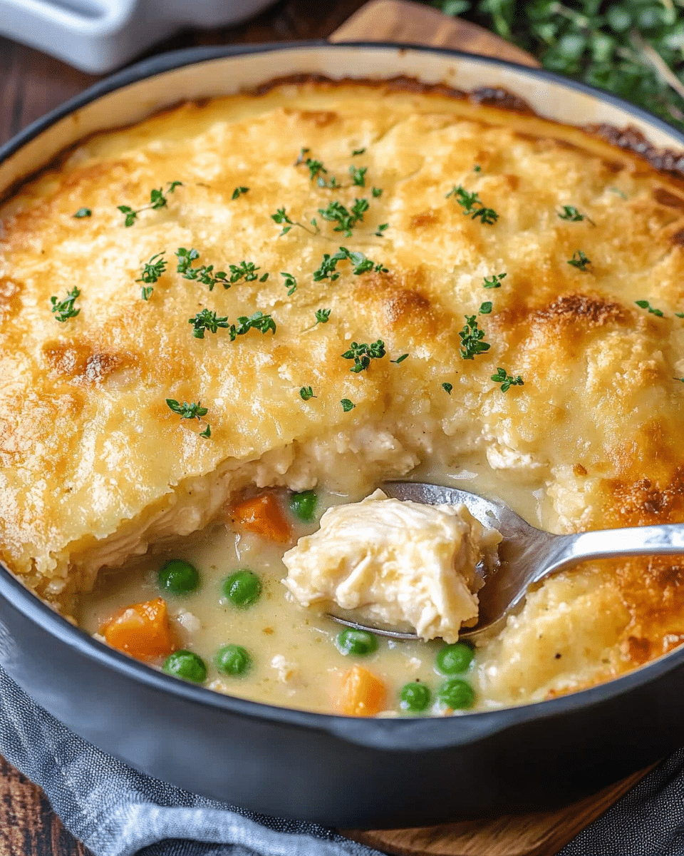 Chicken Cobbler Casserole