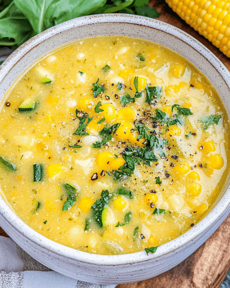 Comforting Corn and Zucchini Chowder
