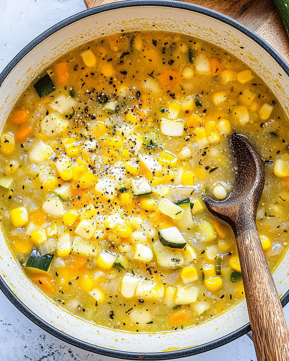 Comforting Corn and Zucchini Chowder