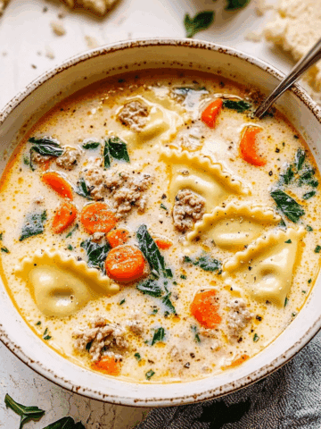 Creamy Ravioli Soup