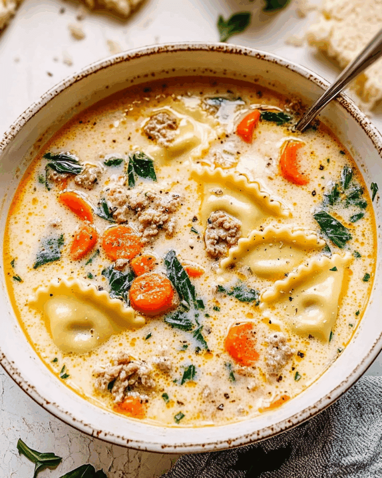 Creamy Ravioli Soup