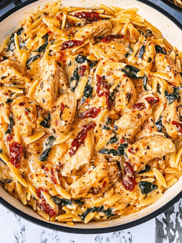 Creamy Sun-Dried Tomato Chicken Orzo