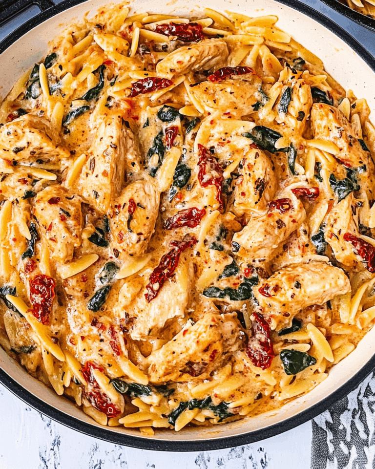 Creamy Sun-Dried Tomato Chicken Orzo