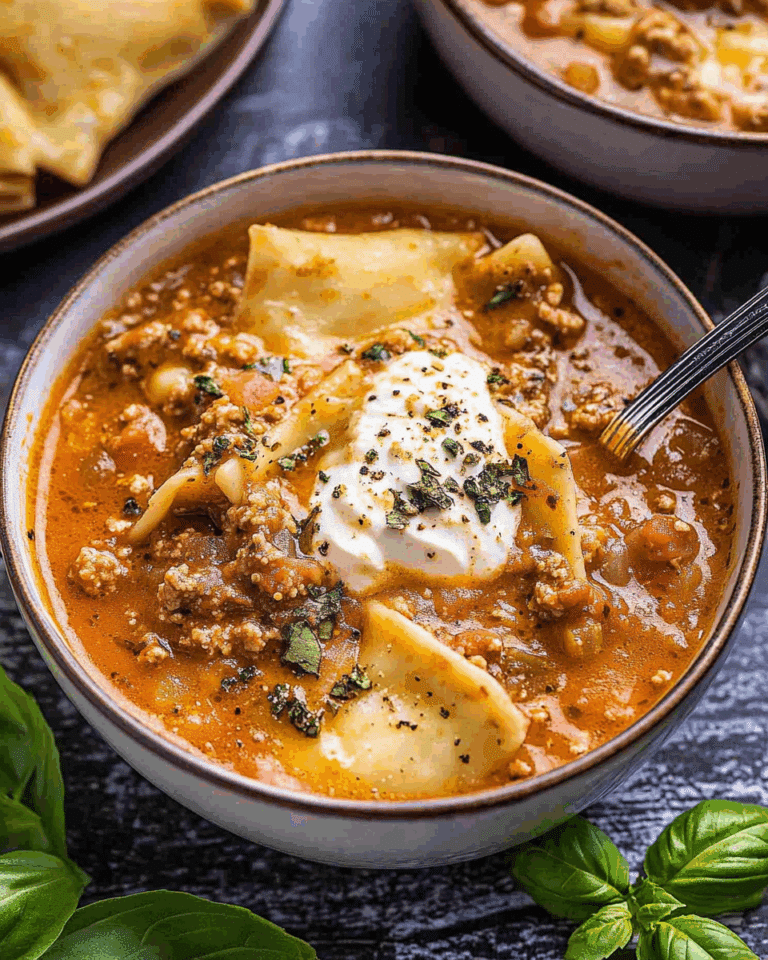 Crockpot Lasagna Soup