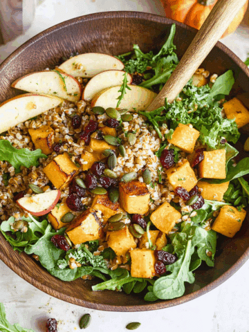 Fall Harvest Salad with Honey Balsamic Vinaigrette