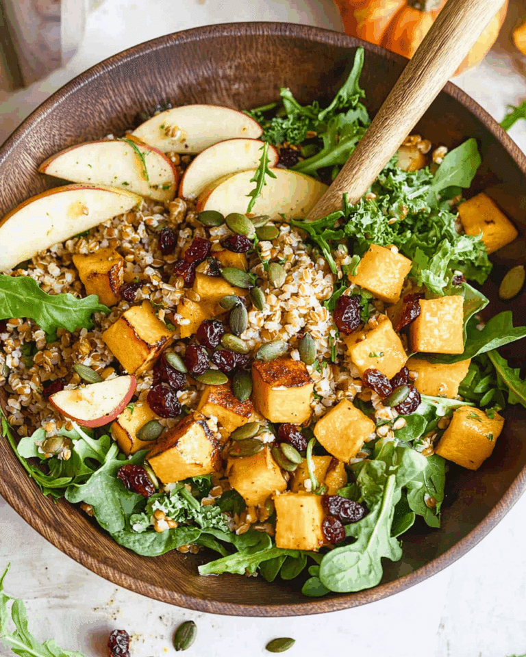 Fall Harvest Salad with Honey Balsamic Vinaigrette