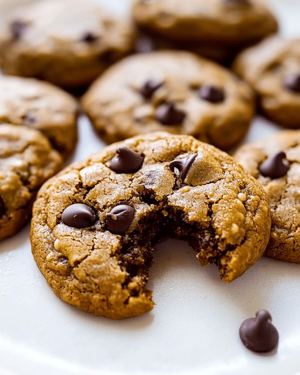 Flourless Almond Butter Chocolate Chip Cookies