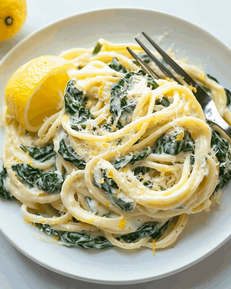 lemon ricotta pasta with spinach