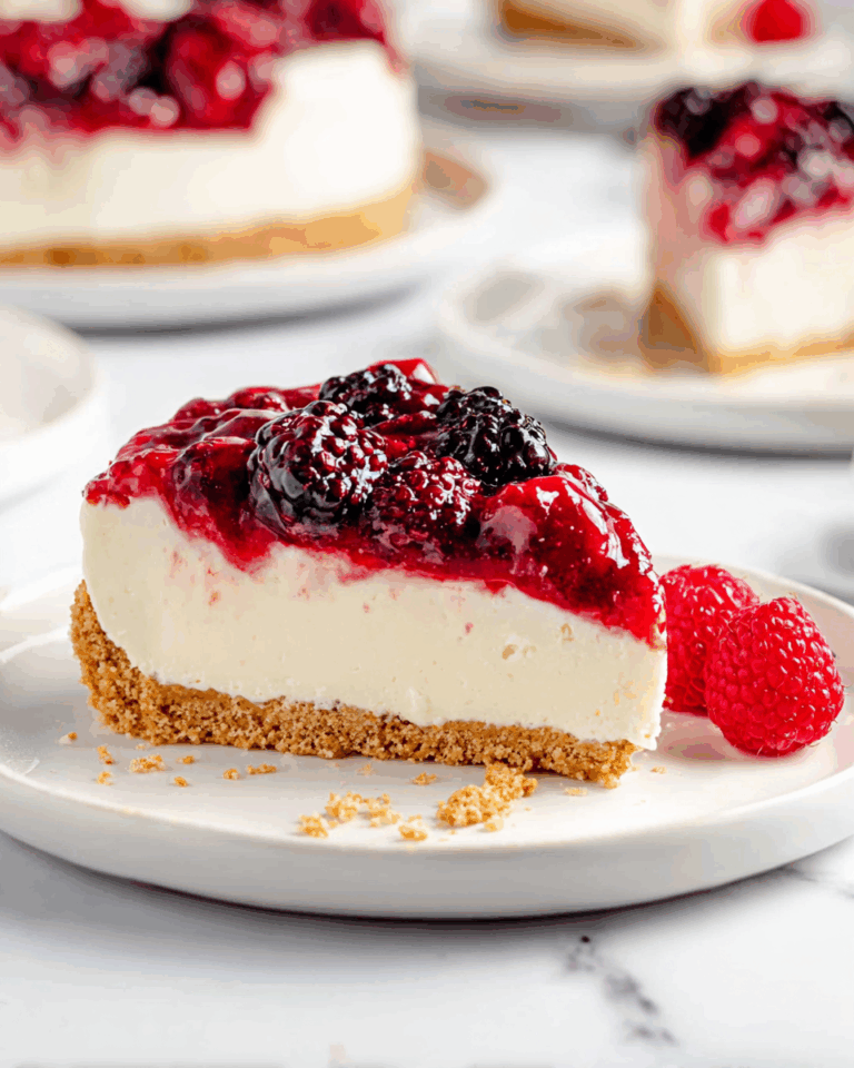No-Bake Berry Cheesecake
