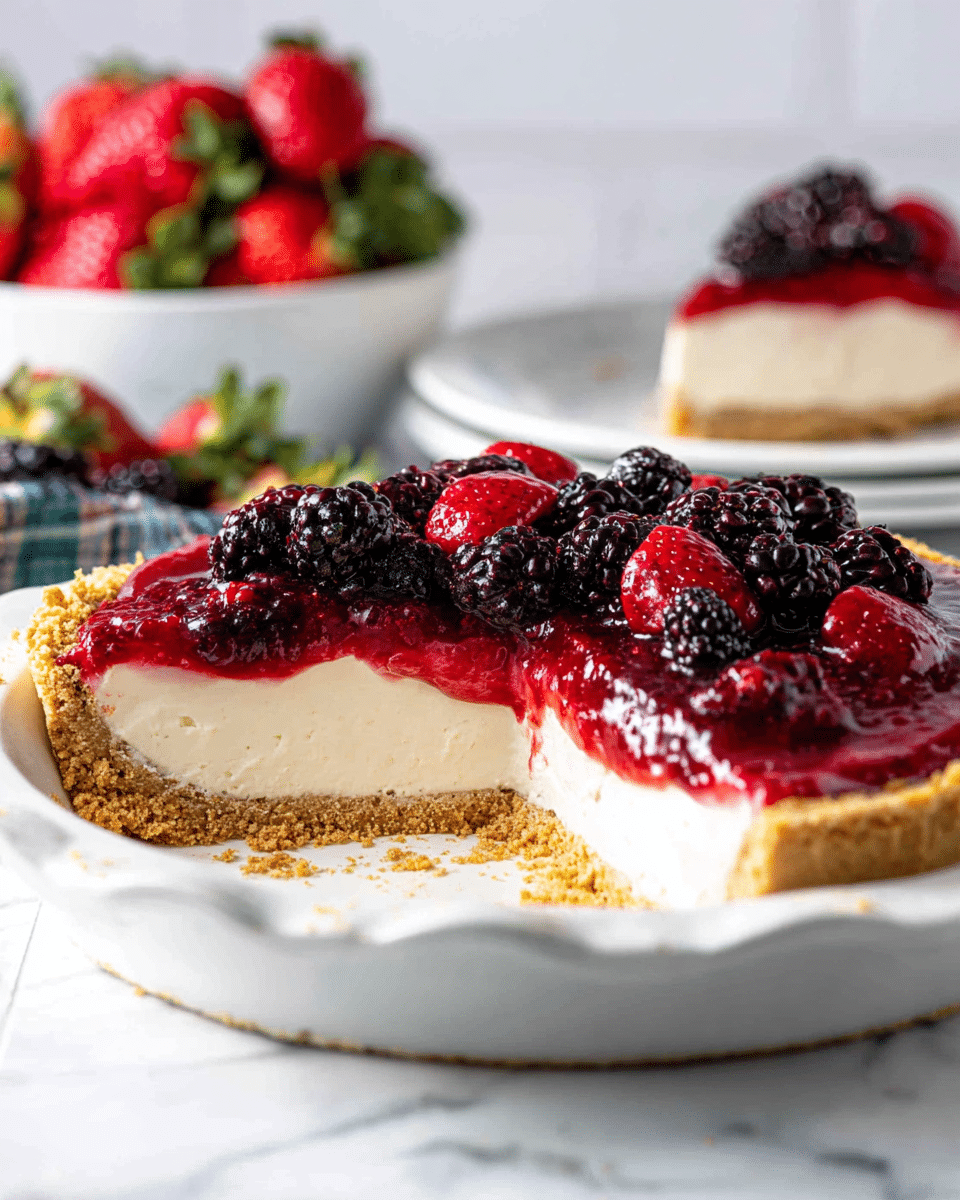 No-Bake Berry Cheesecake