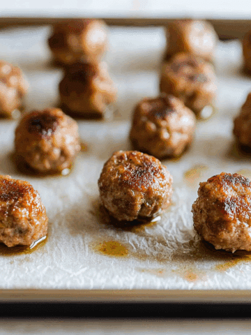Oven Baked Meatballs