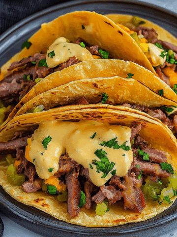 Philly Cheesesteak Tacos