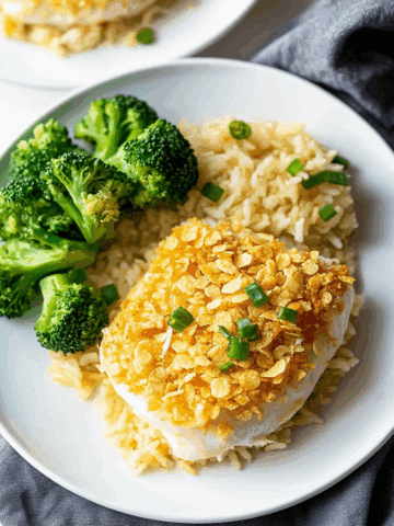 Potato Chip Crusted Baked Fish