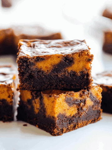 pumpkin cheesecake swirl brownies