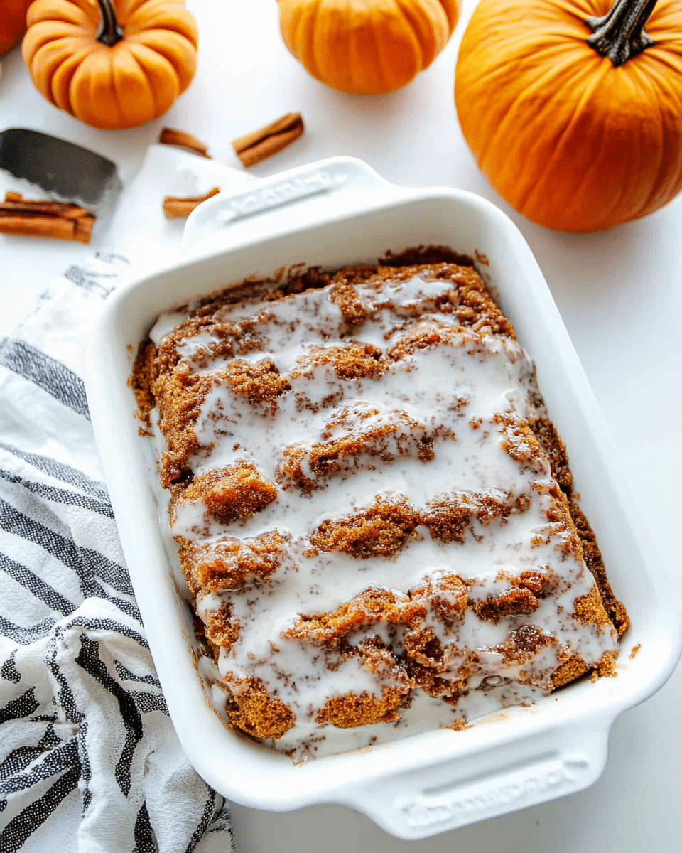 Pumpkin Cinnamon Roll Cake