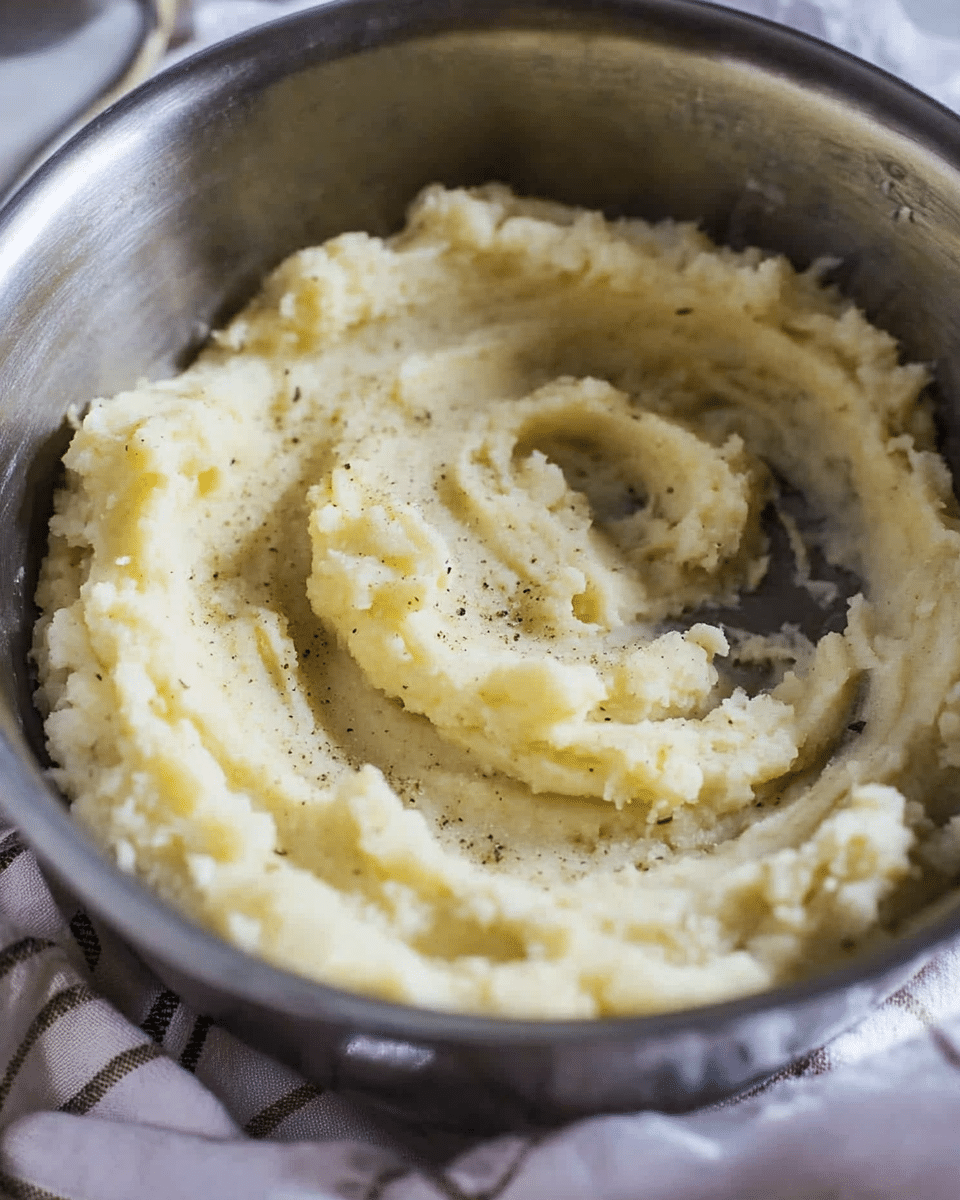Roasted Garlic Cauliflower Mashed Potatoes