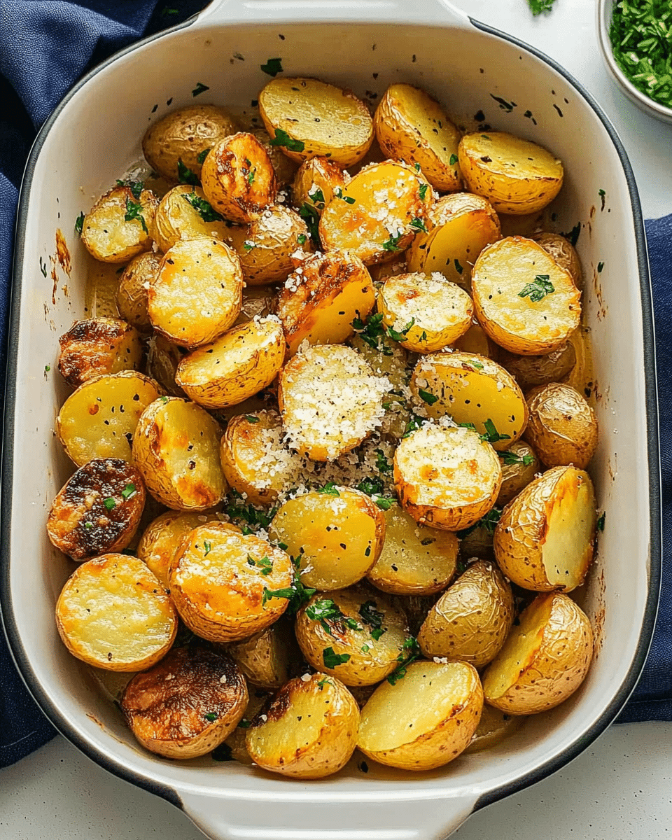 Roasted Garlic Parmesan Potatoes