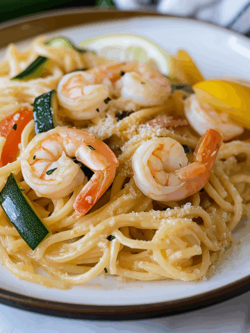 Shrimp Scampi Zucchini Pasta