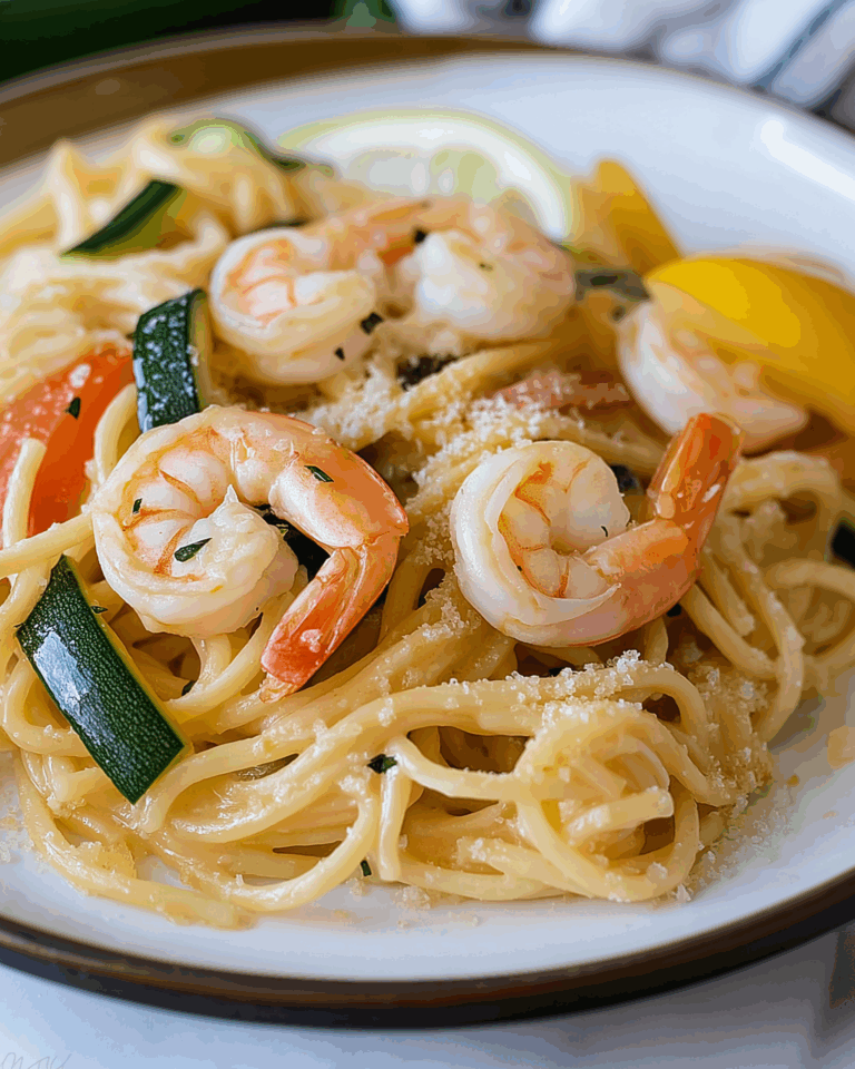 Shrimp Scampi Zucchini Pasta