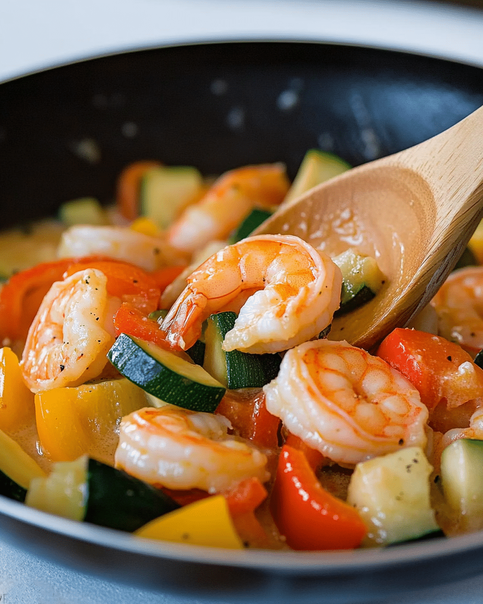 Shrimp Scampi Zucchini Pasta