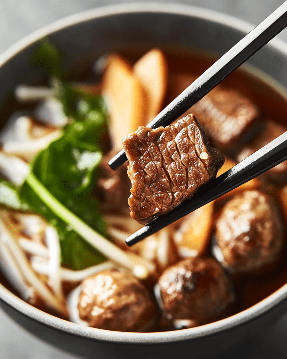 Slow-Cooker Thai Beef Noodle Soup