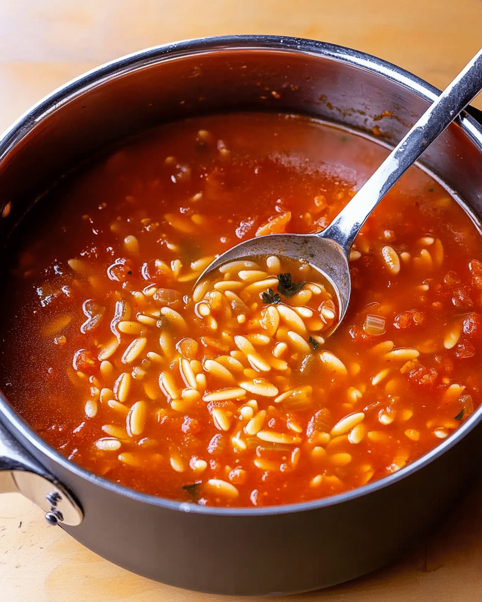 Tomato Orzo Soup