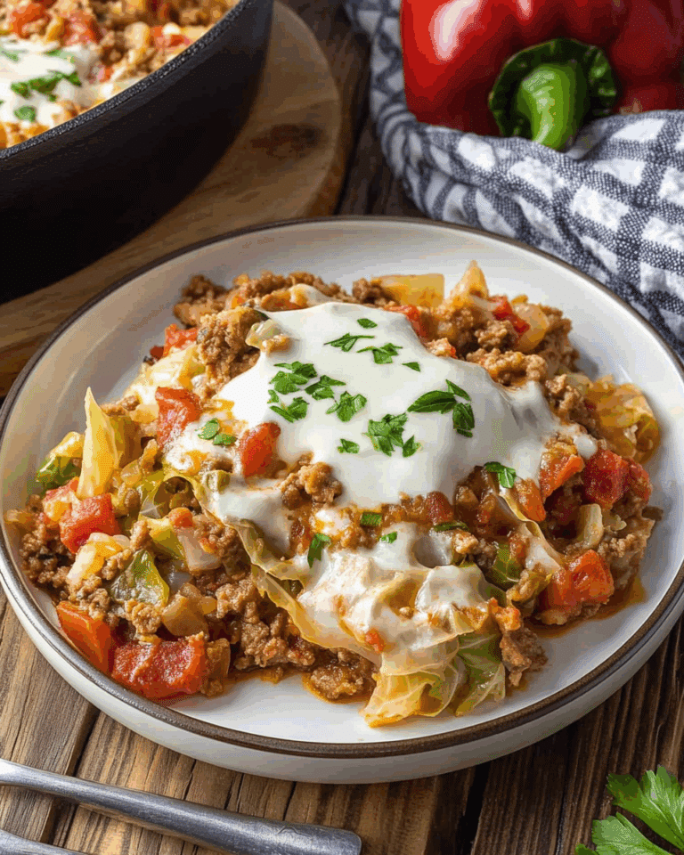 Unstuffed Cabbage Roll Skillet