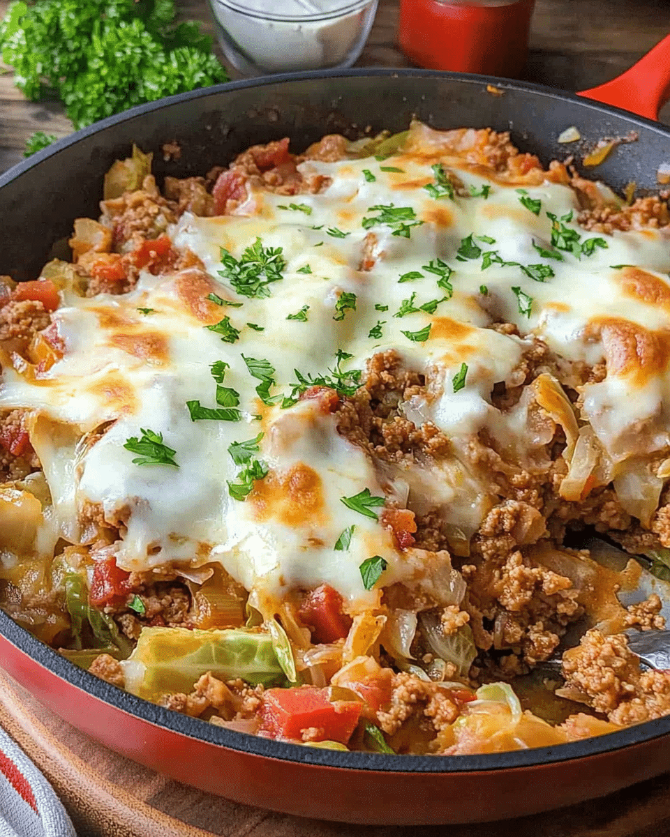 Unstuffed Cabbage Roll Skillet