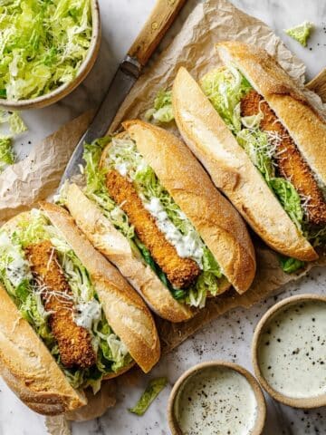 Chicken Caesar Sandwiches Recipe