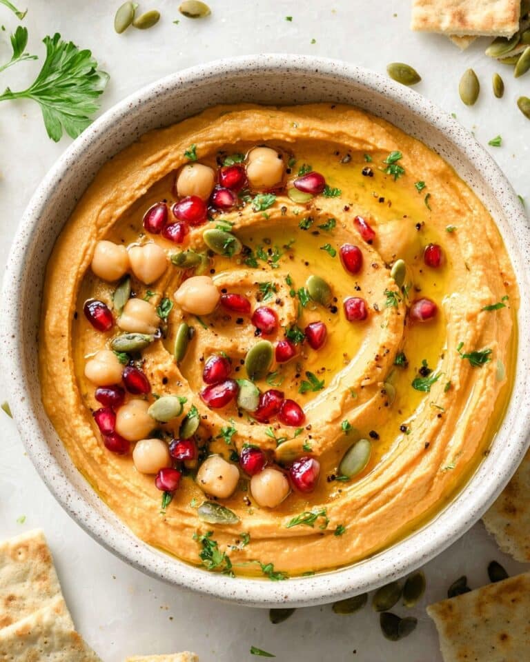 Roasted Sweet Potato and Chickpea Hummus (Dairy-Free) Recipe