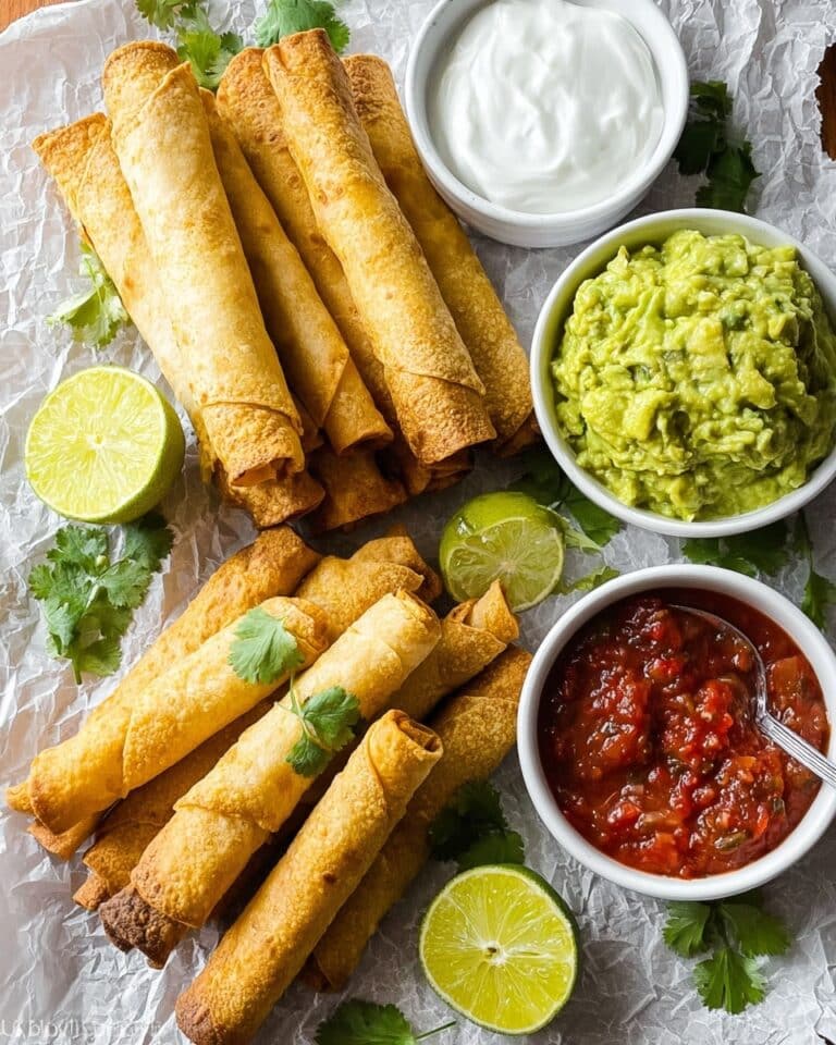 Crispy Baked Chicken Taquitos Recipe
