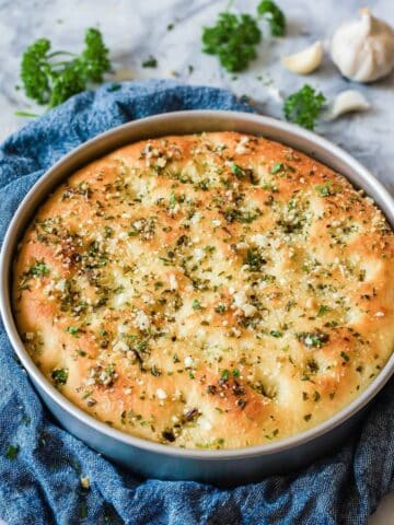 Garlic Parmesan Focaccia Bread Recipe