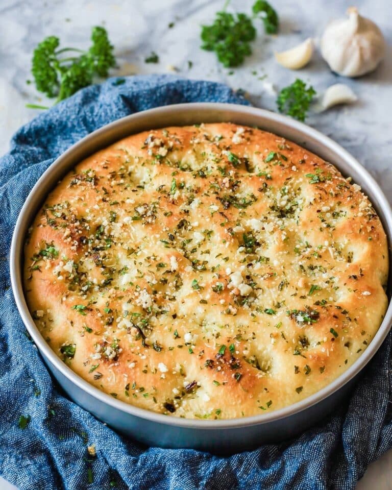 Garlic Parmesan Focaccia Bread Recipe