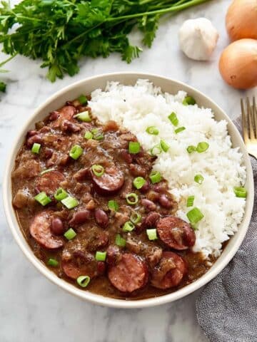 Louisiana Style Red Beans and Rice with Sausage Recipe
