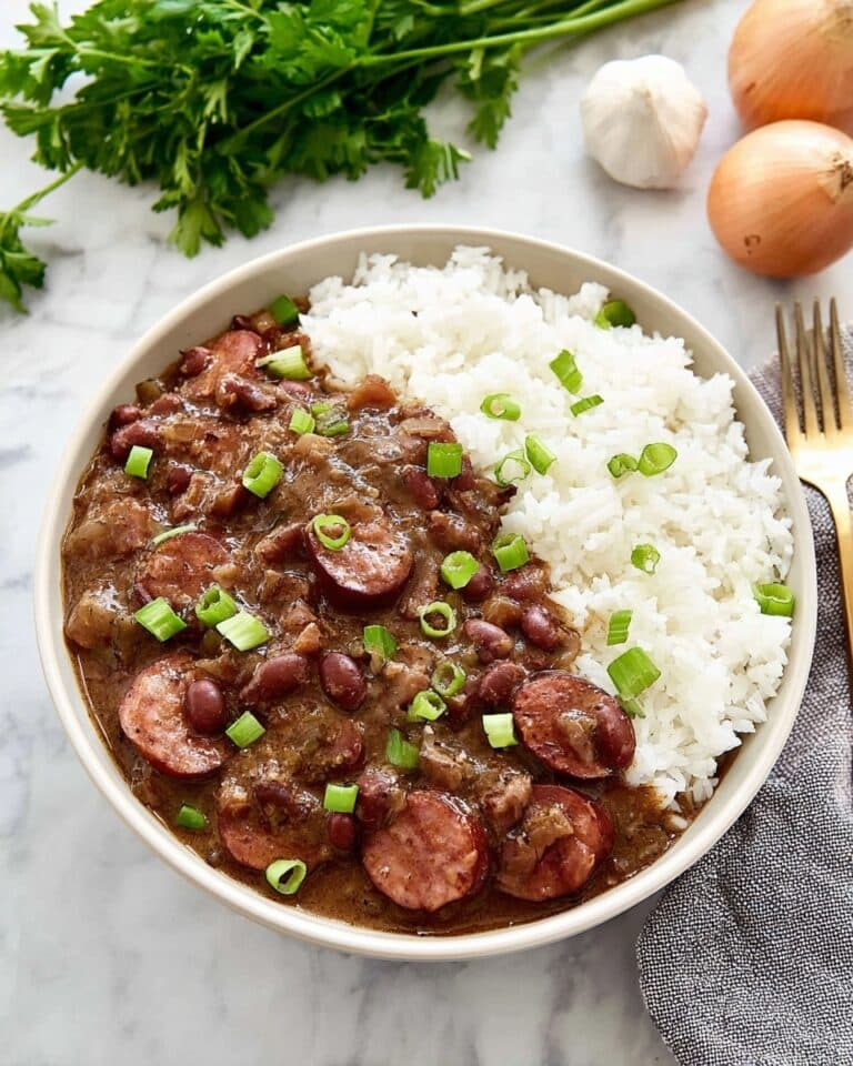 Louisiana Style Red Beans and Rice with Sausage Recipe