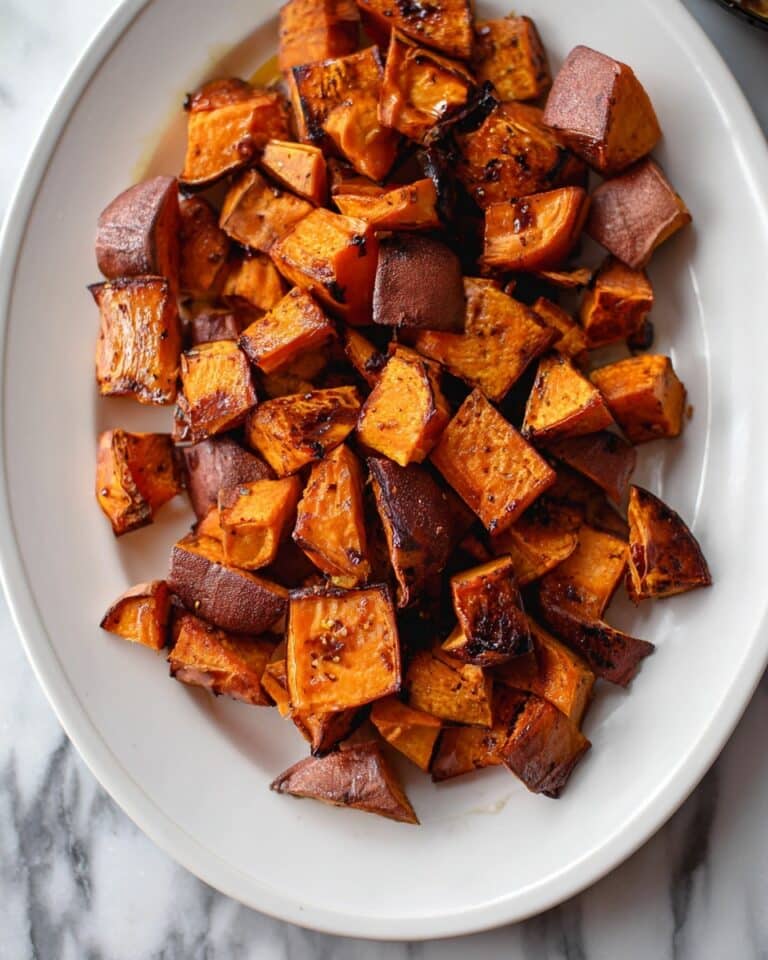 Cinnamon Roasted Hot Honey Sweet Potatoes Recipe