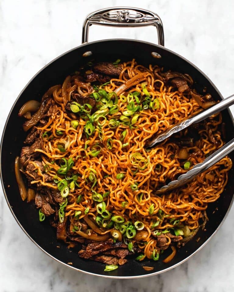 Spicy Korean Beef Noodles Recipe