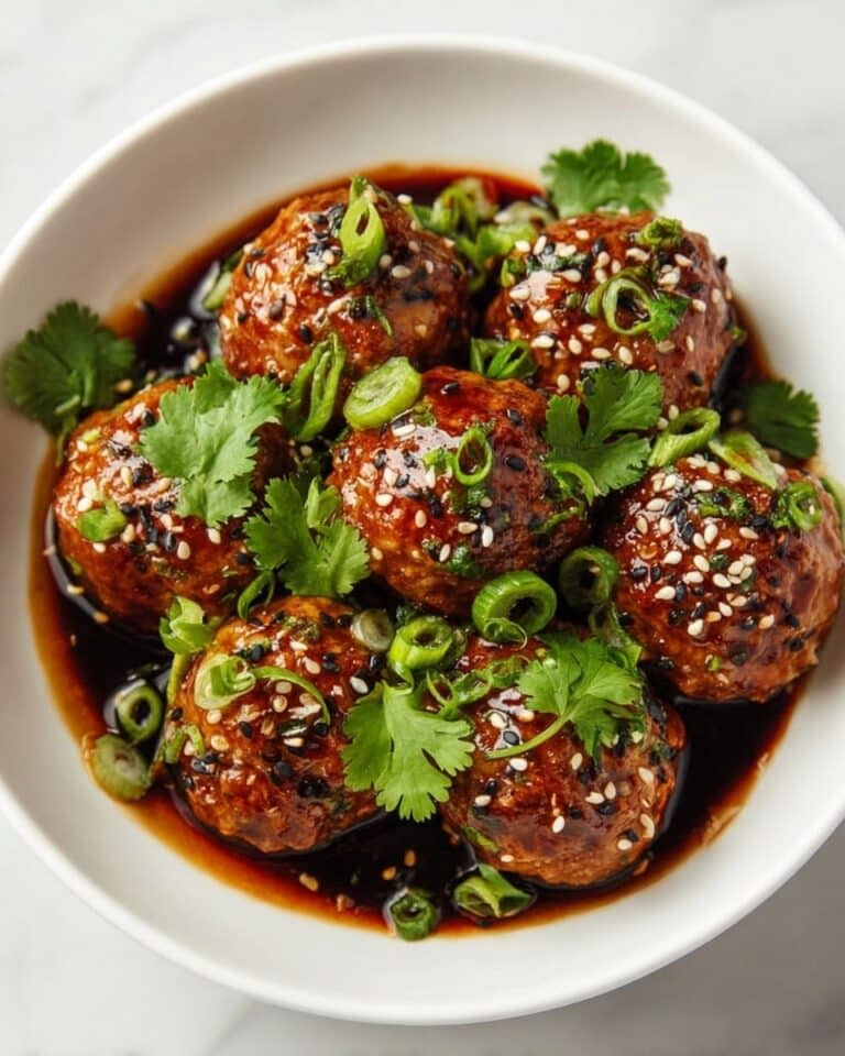 Asian Turkey Meatballs with Sticky Soy Glaze Recipe