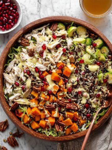 Harvest Fall Salad with Caramelized Shallot Dressing Recipe