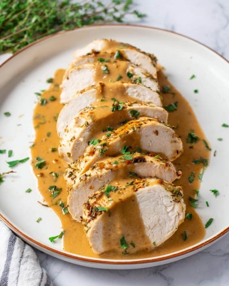 Slow Cooker Juicy Turkey Breast with Gravy Recipe