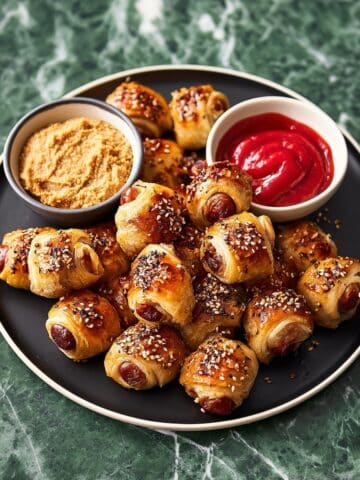 Cheesy Croissant-Wrapped Mini Sausages (Pigs in a Blanket) Recipe