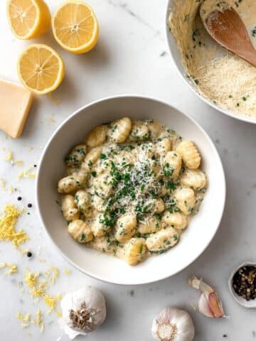 One-Pot Gnocchi with Lemon Cream Sauce Recipe
