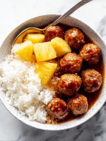 Sweet and Sour Meatballs in the Slow Cooker Recipe