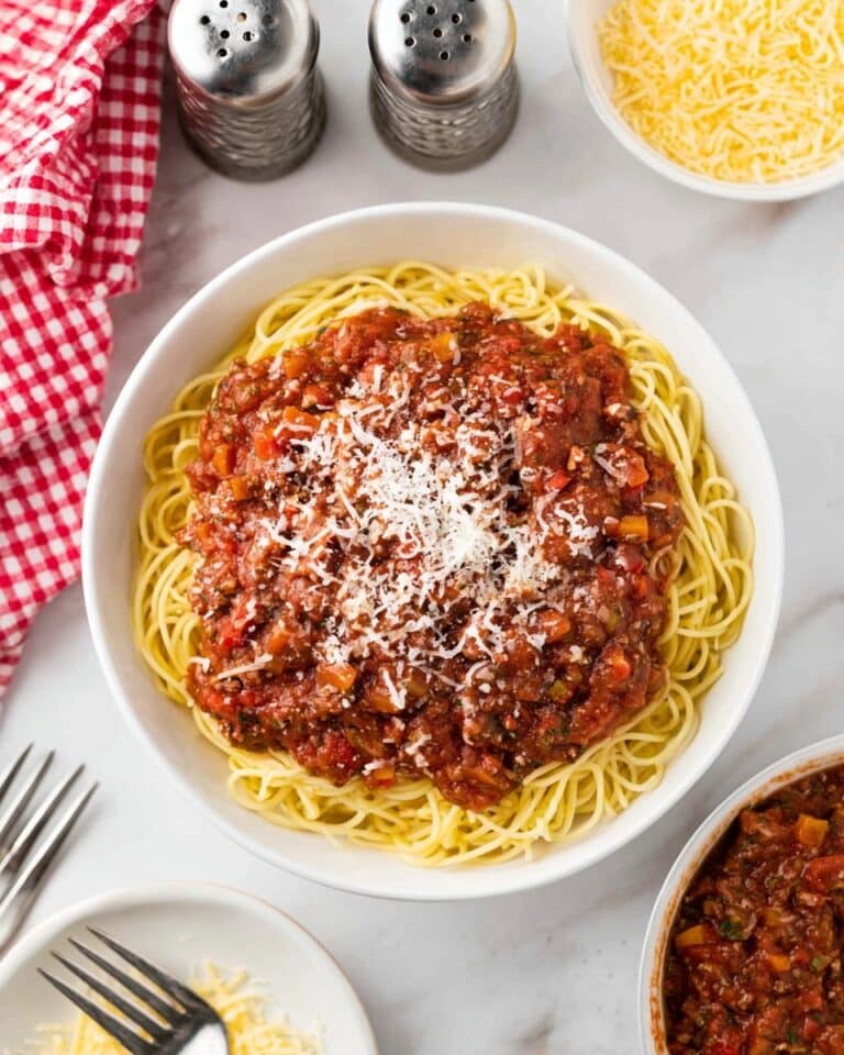 Vegetarian Mushroom and Vegetable Bolognese Sauce Recipe